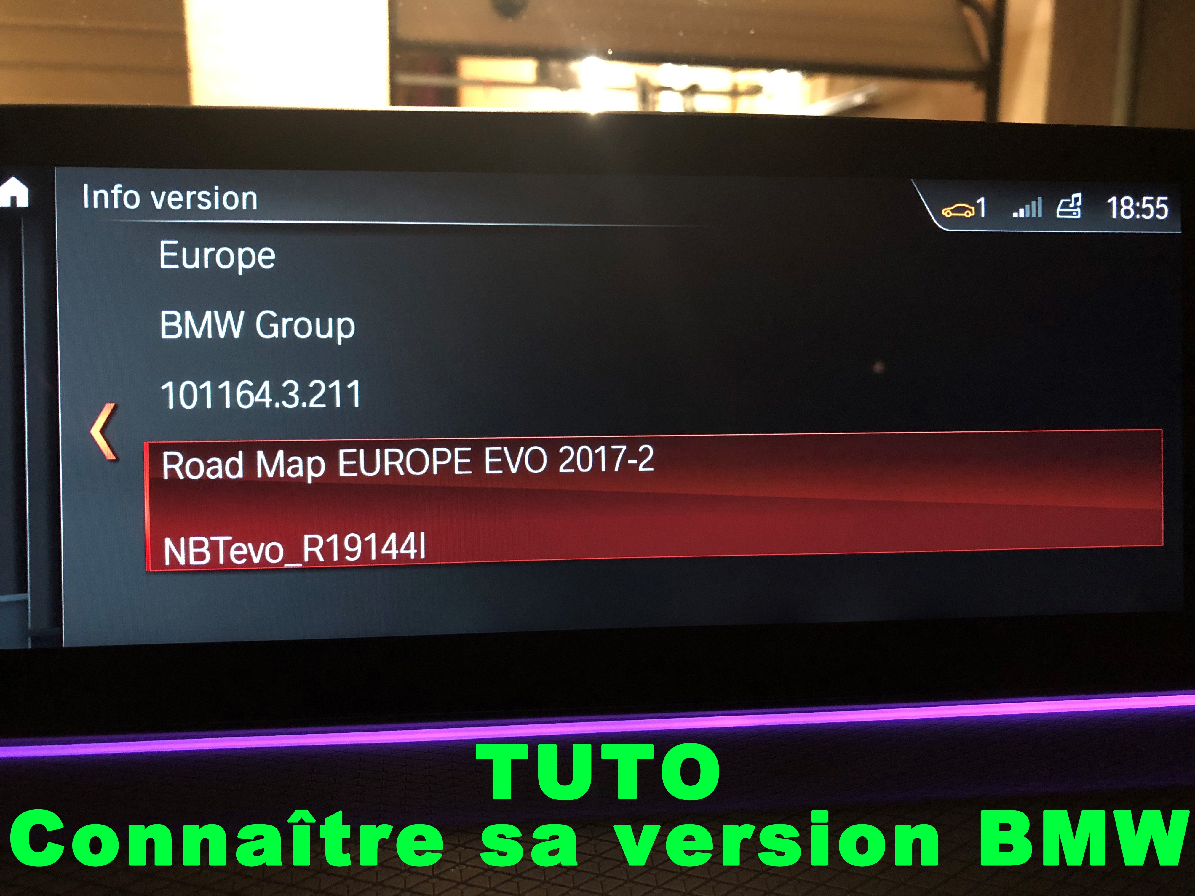 Comment connaître sa version de navigation BMW?