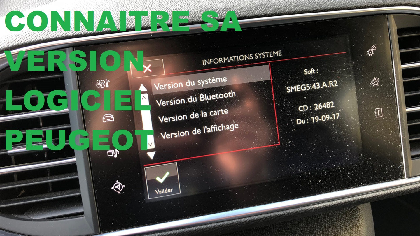 version logiciel Peugeot