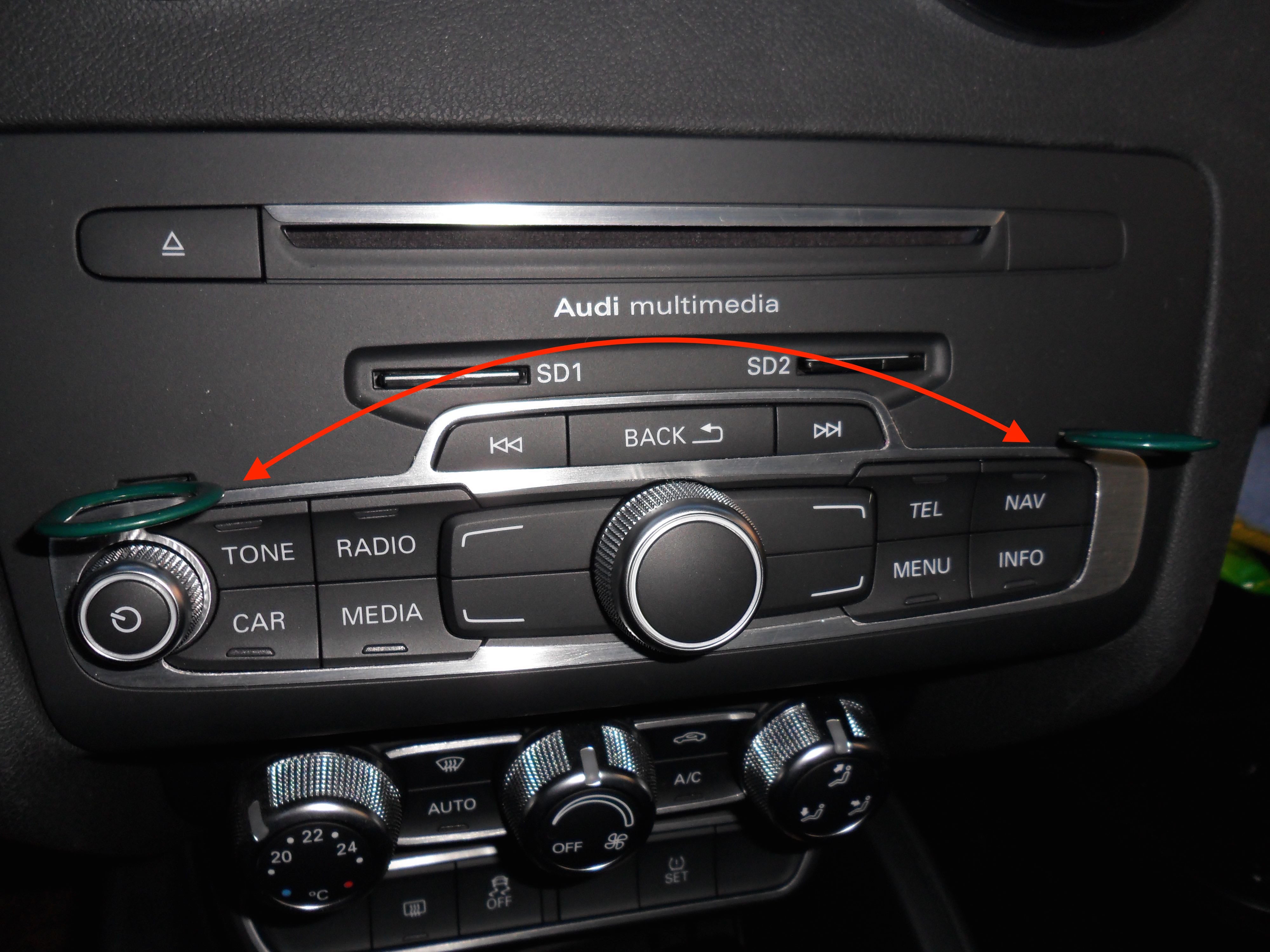 démonter poste audi