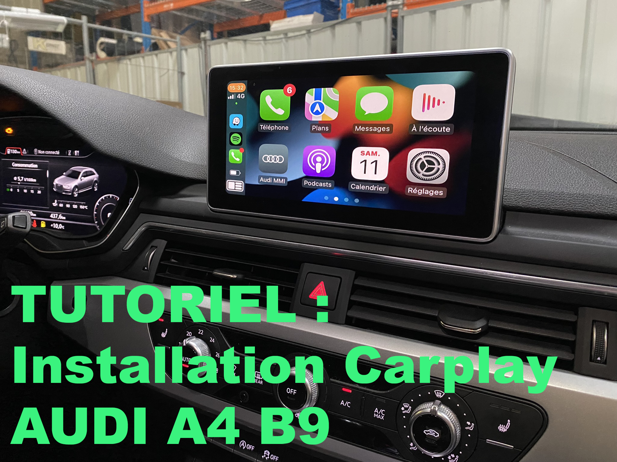 installation carplay audi a4 b9