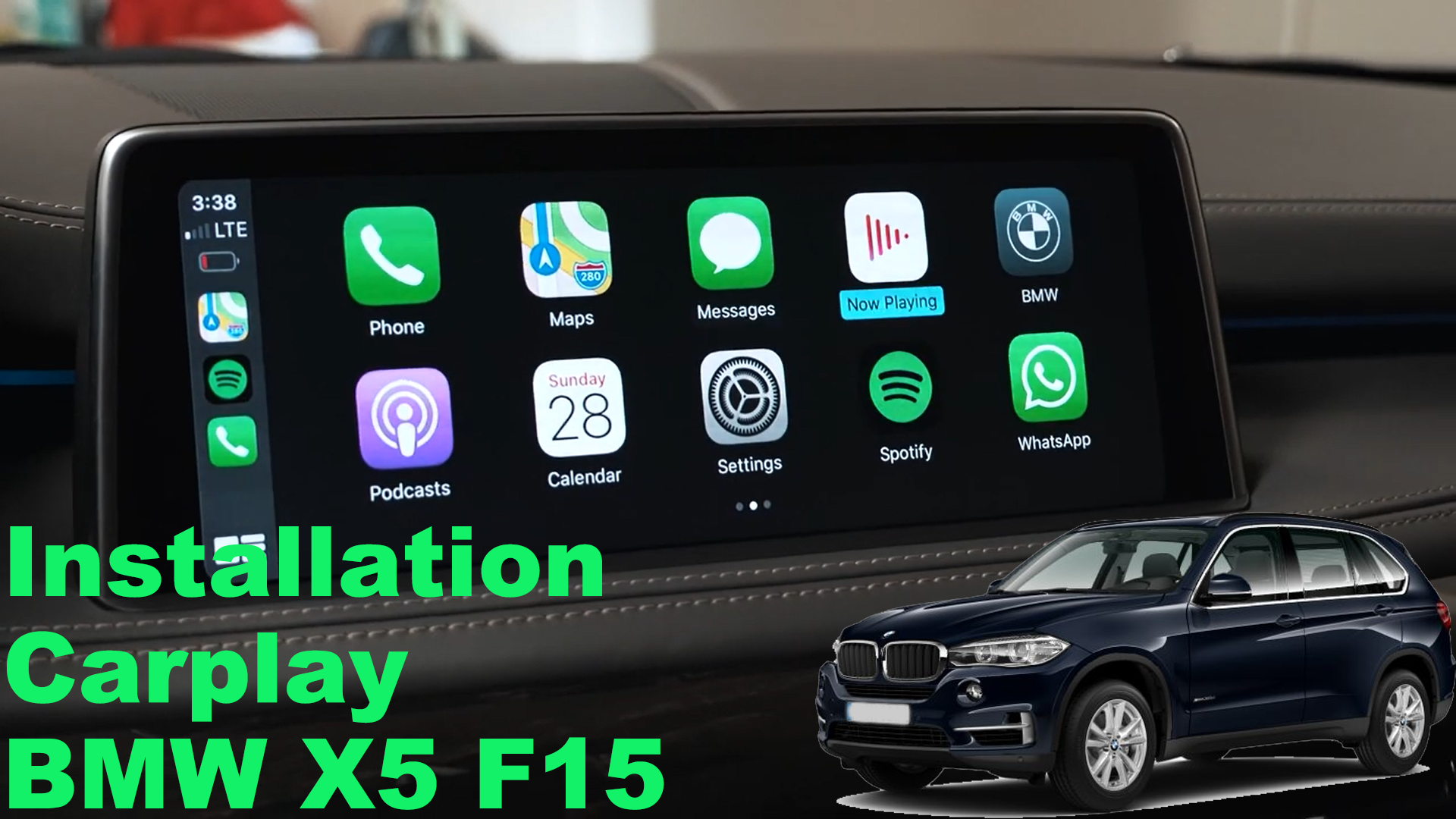 installation carplay bmw x5 f15