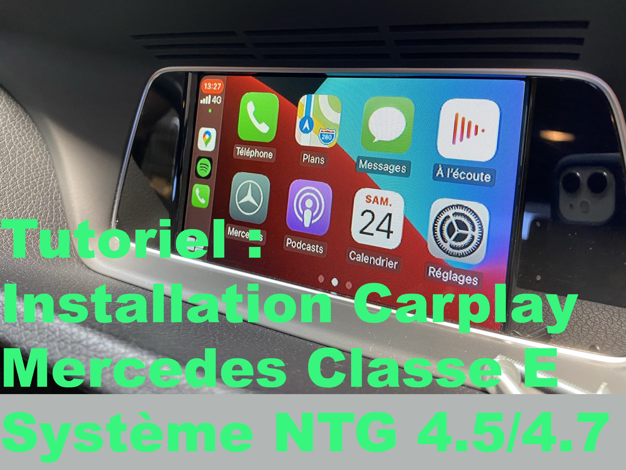 installation carplay mercedes classe e