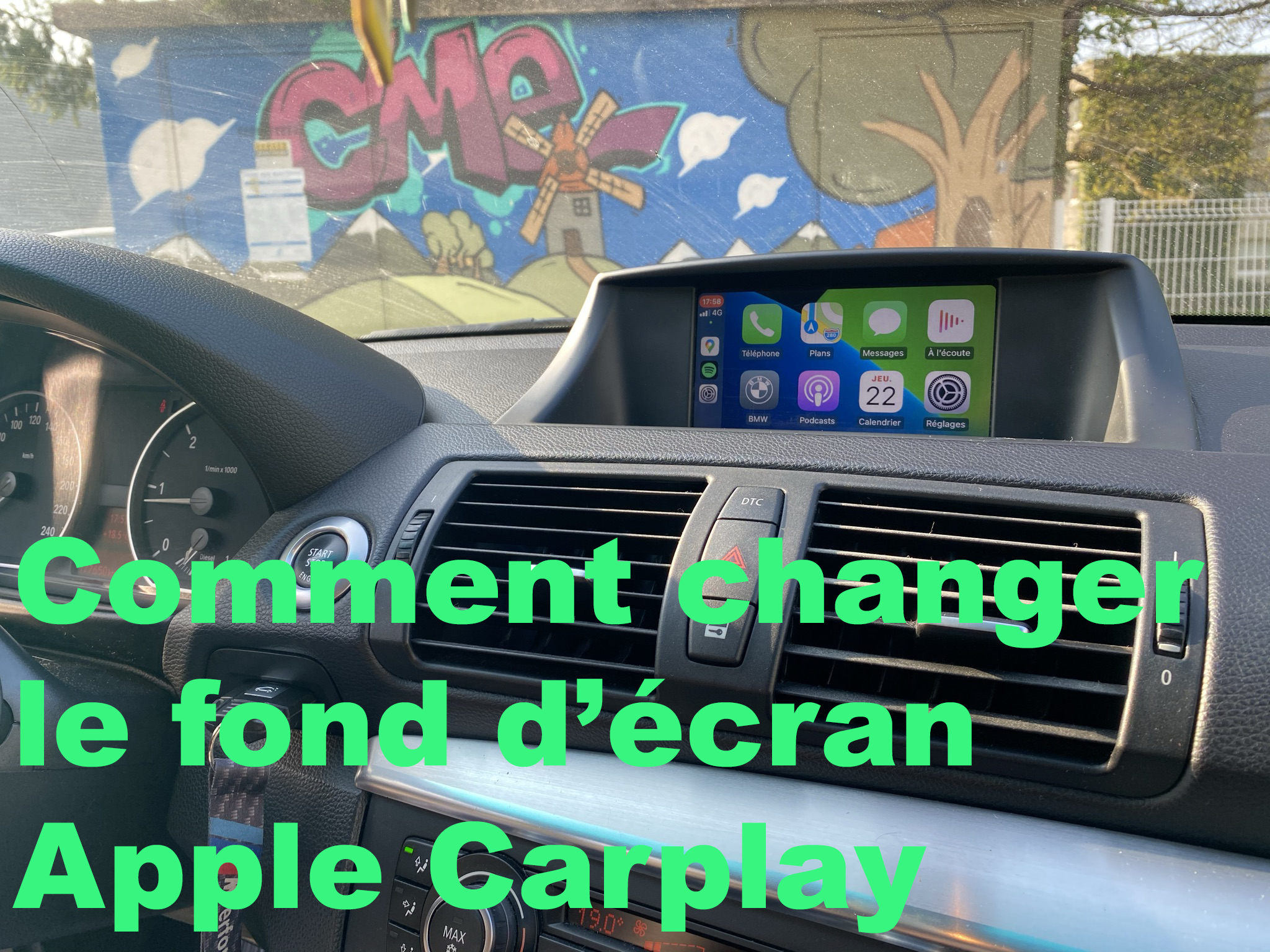 Comment changer le fond d'écran Apple Carplay?