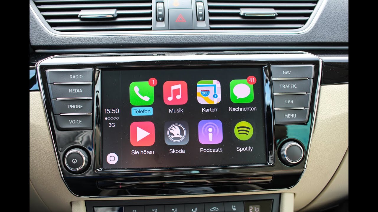 skoda superb carplay apple