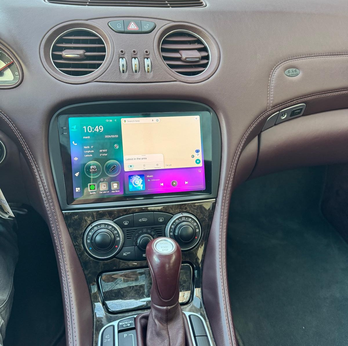 écran carplay mercedes SL