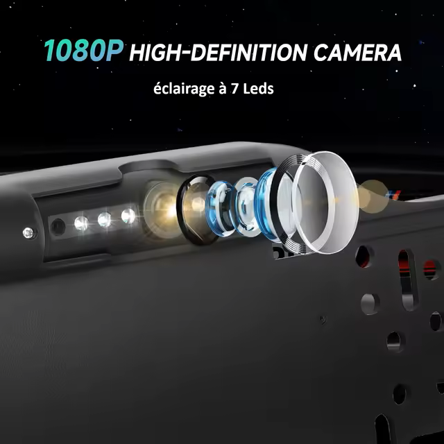 Caméra de recul sur support de plaque d'immatriculation