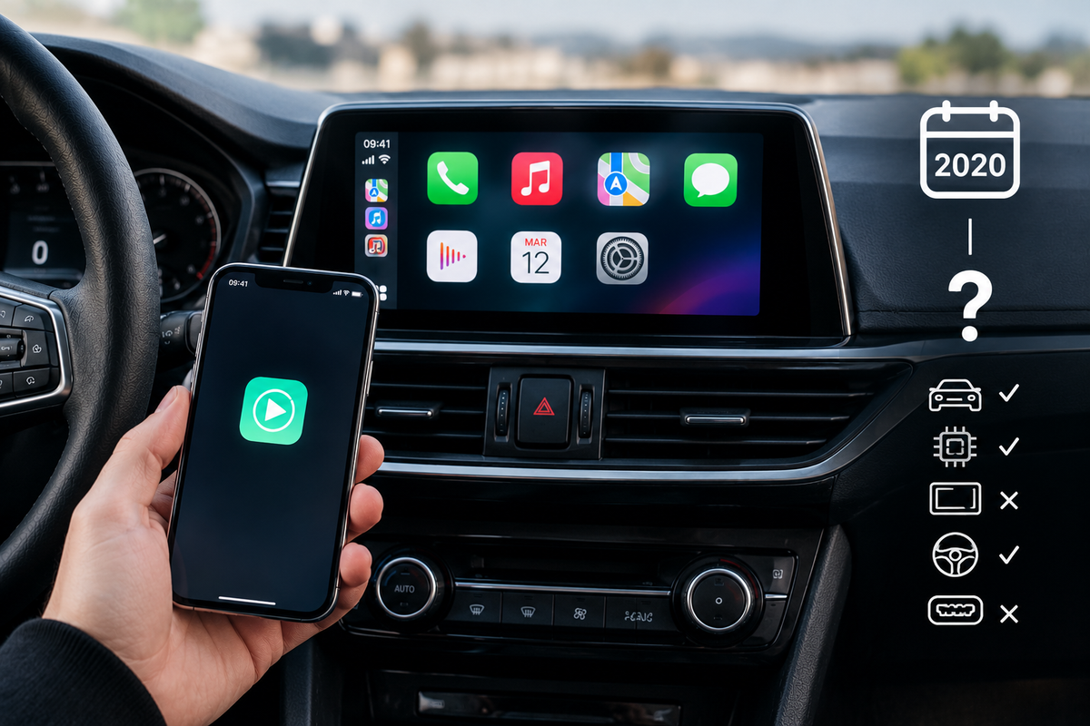 Pourquoi l'année du véhicule ne suffit pas pour vérifier la compatibilité CarPlay ?