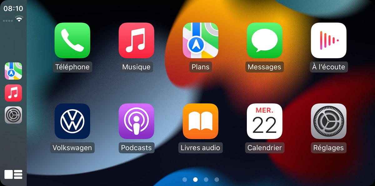 masquer applications iphone carplay