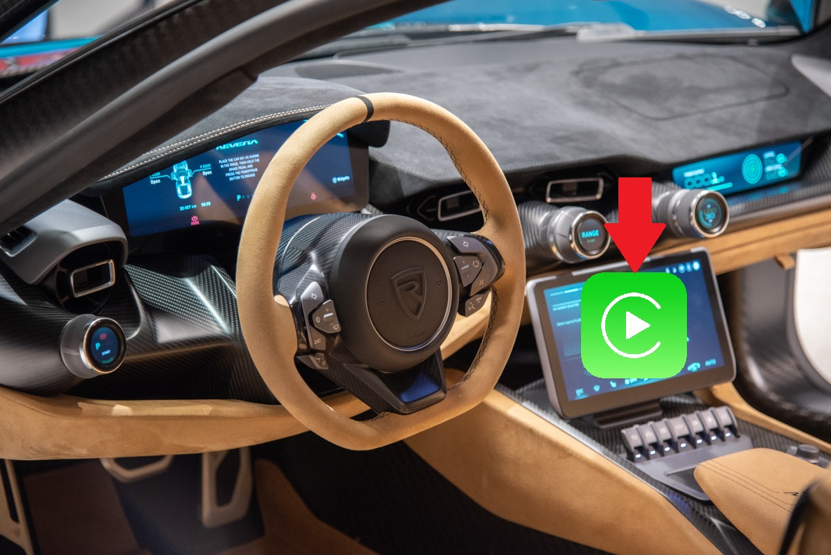 rimac nevera carplay