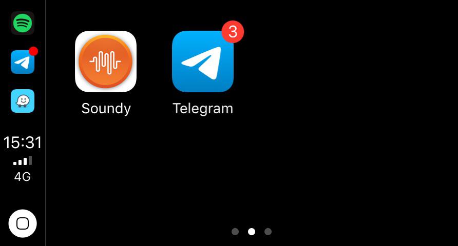 Telegram sur Apple Carplay