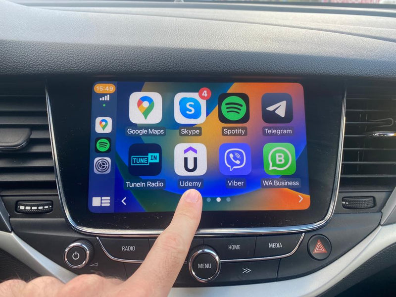 Application Udemy sur Apple Carplay