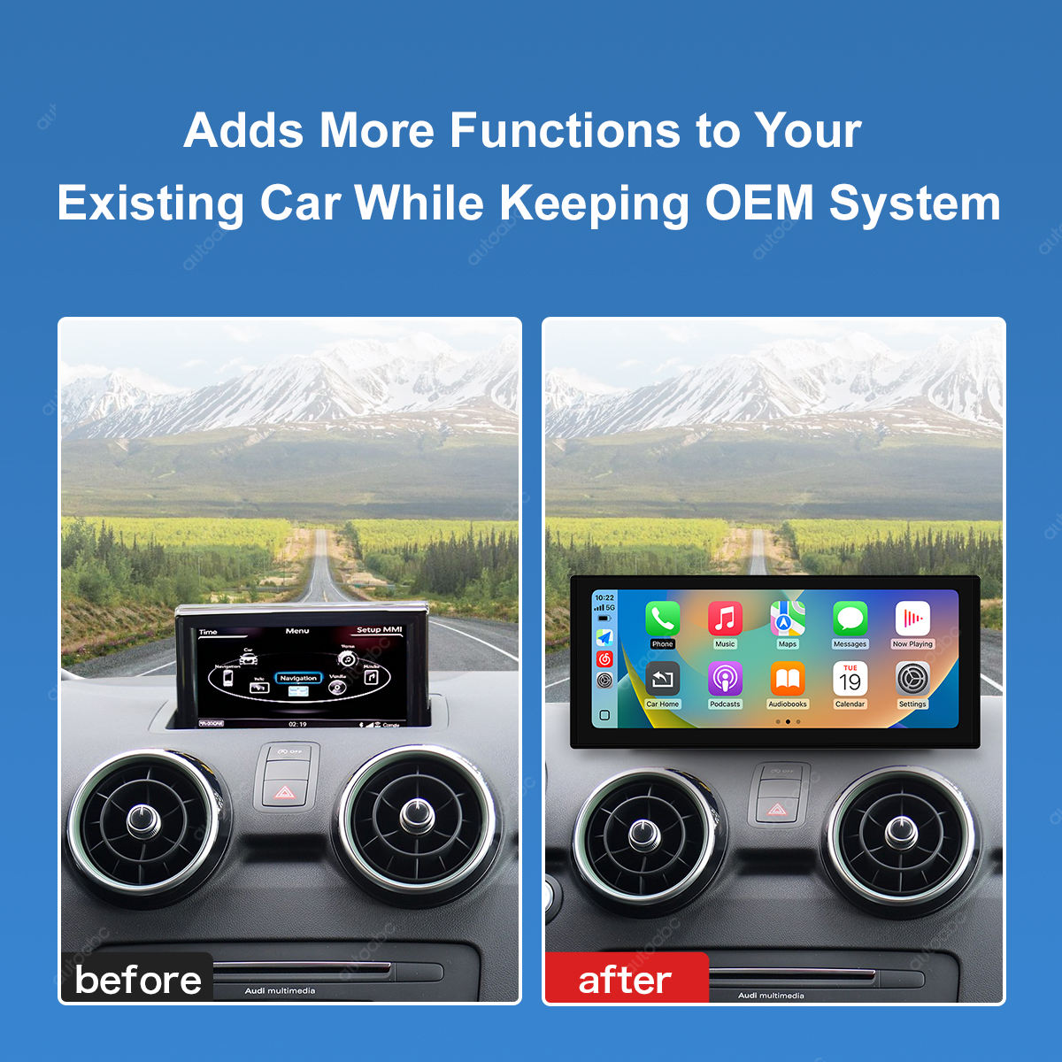 Ecran Carplay AUDI A1 et S1