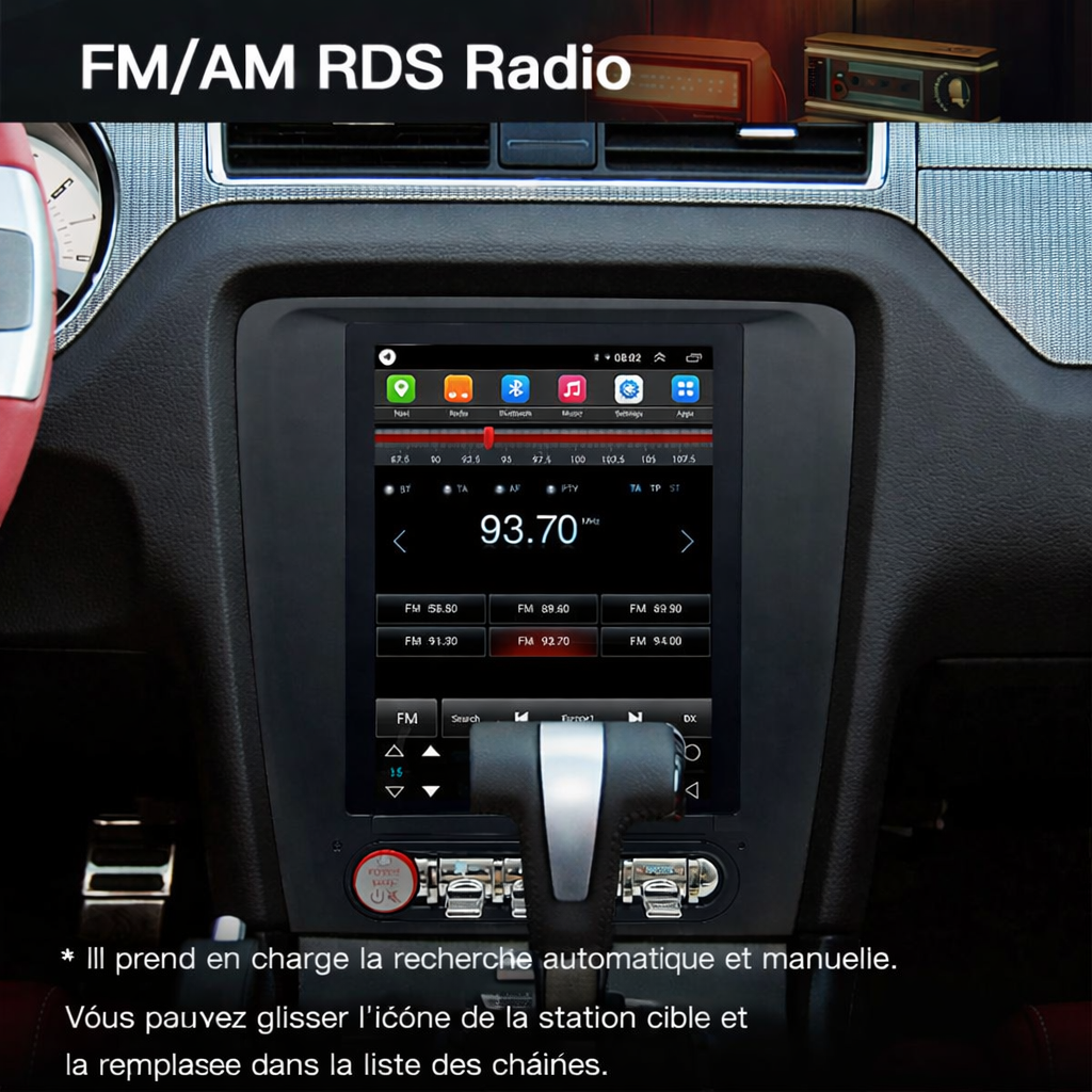 Ecran Carplay Ford Mustang GT 2009-2014