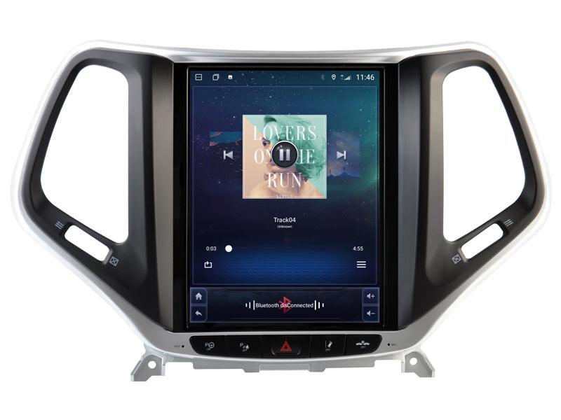 Grand écran Carplay pour Jeep Cherokee de 2016 à 2019