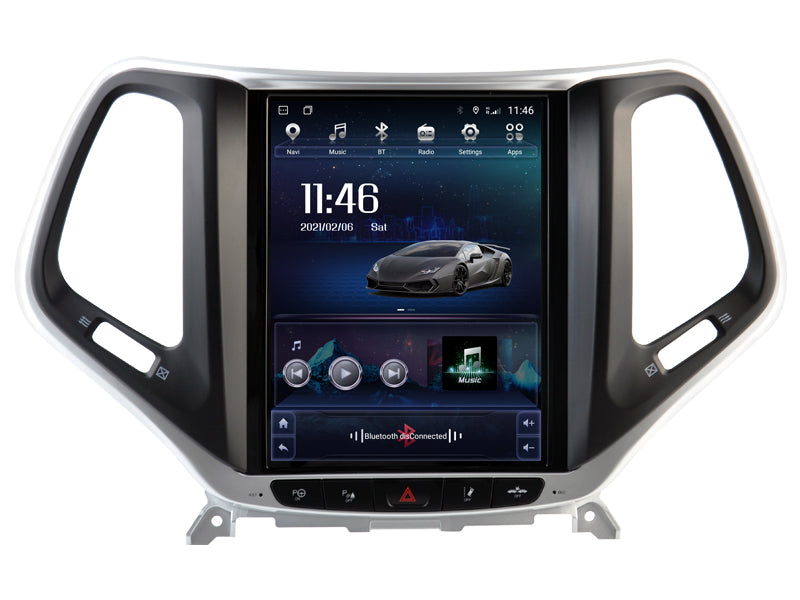 Grand écran Carplay pour Jeep Cherokee de 2016 à 2019