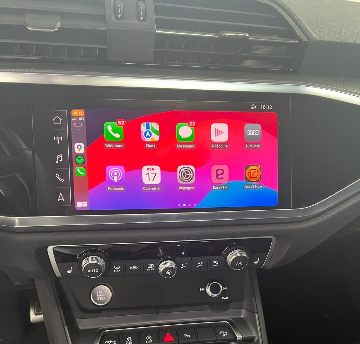 Activation Carplay Audi version MH2P