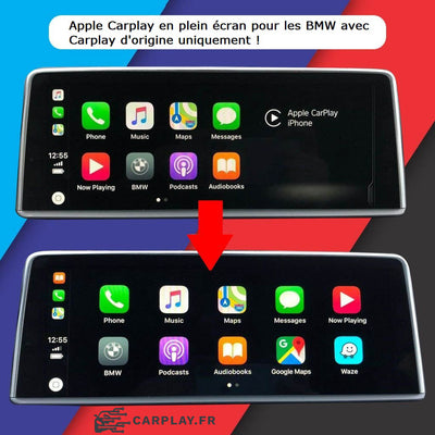 apple carplay bmw plein ecran