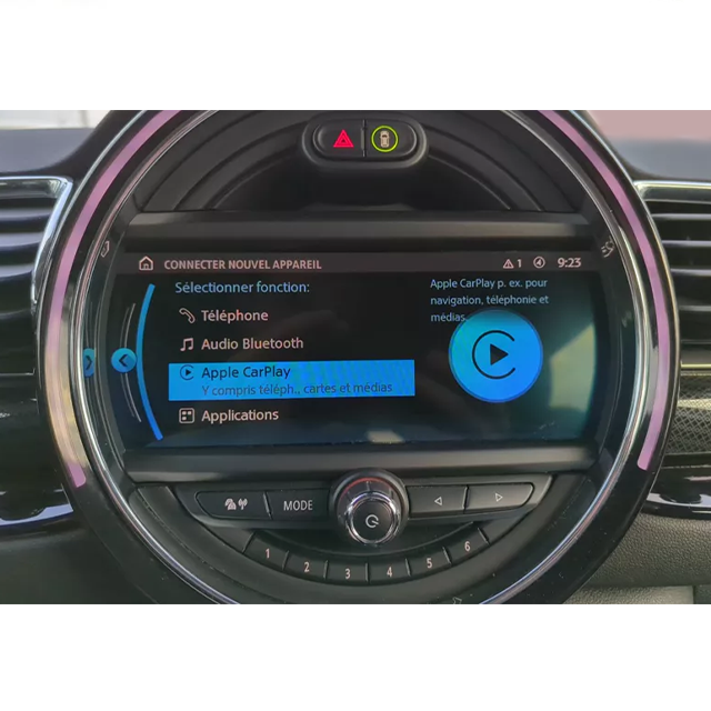 Activation de l'option Carplay via USB pour MINI système EVO